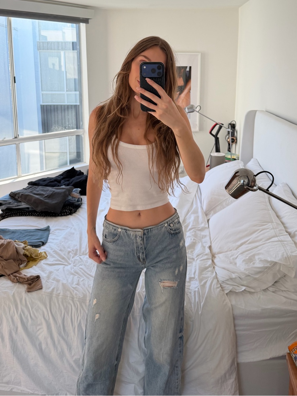 SER.O.YA sz 25 Low Rise Baggy Jean